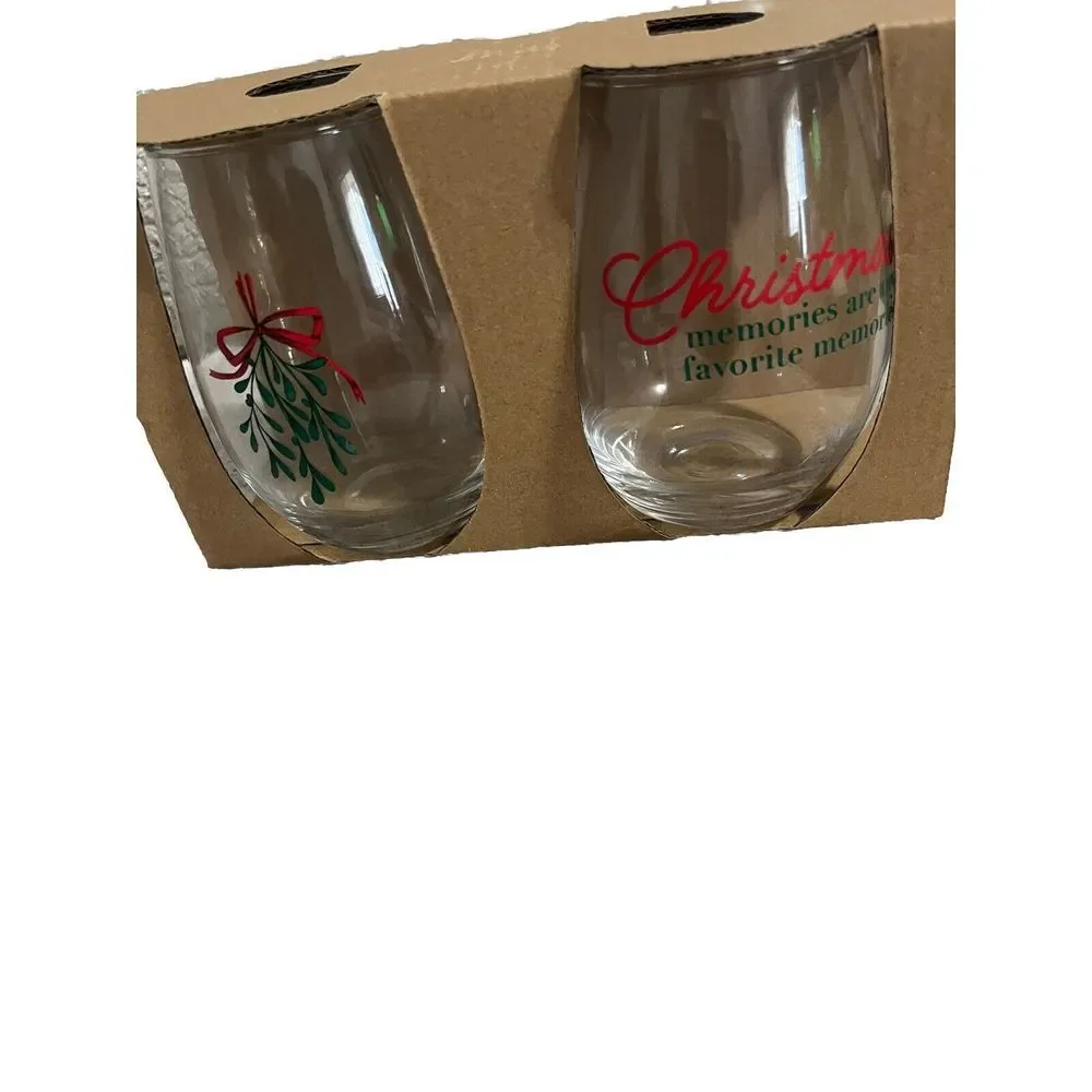 Christmas Wine Glasses‎